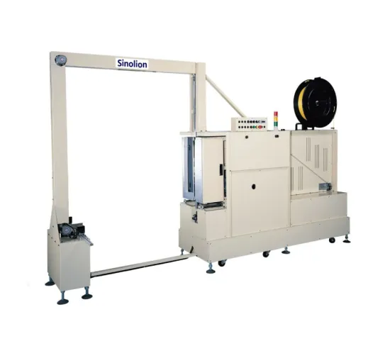 Integrated pallet wrapping and strapping machine