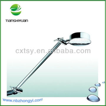 Brass flexible shower arm with hand shower head