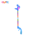 Blue long neck dog grab claw clip toy