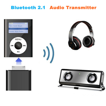 30 Pin Wireless Bluetooth 2.1 Audio Transmitter Stereo HiFi Music Adapter Transmit for iPhone 4S 3GS 4 iPod Classic Nano Touch