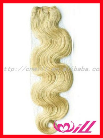 stock brazilian body wave blonde hair weave bundle hair extensions blonde weft wavy weft