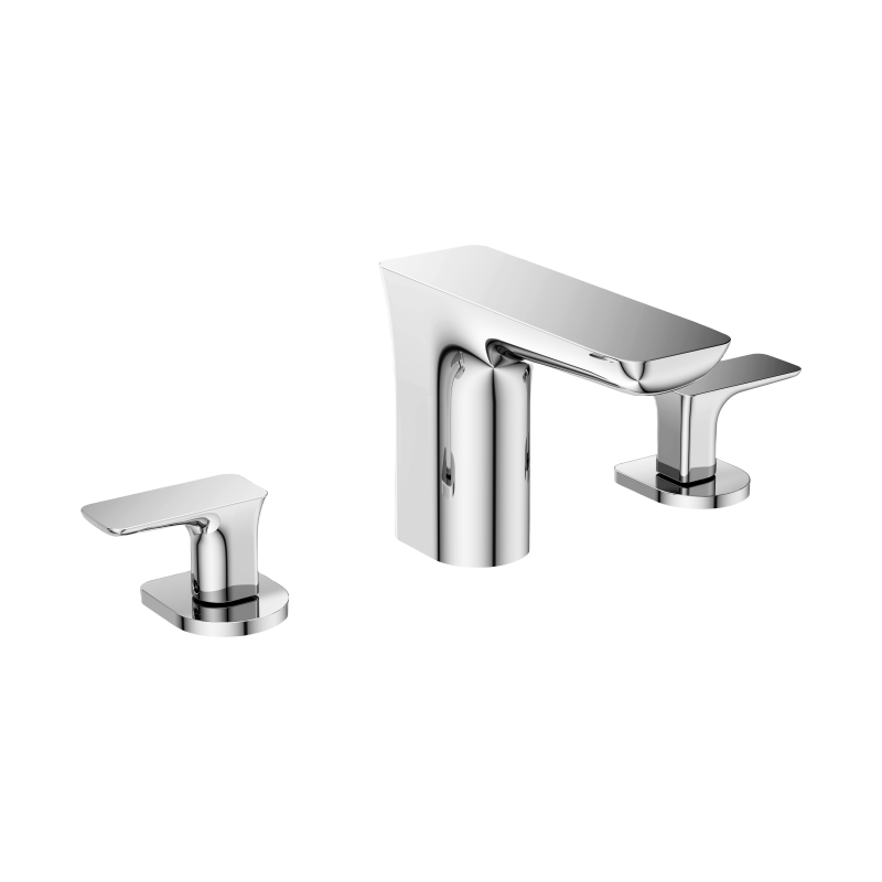 Deck mounted 3-hole basin mixer