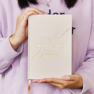 A5 Linen Cover Guidy Self Care Journal Planner