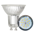 LED DIMMABLE GU10 7W Spotlights 38 ° Glass SMD