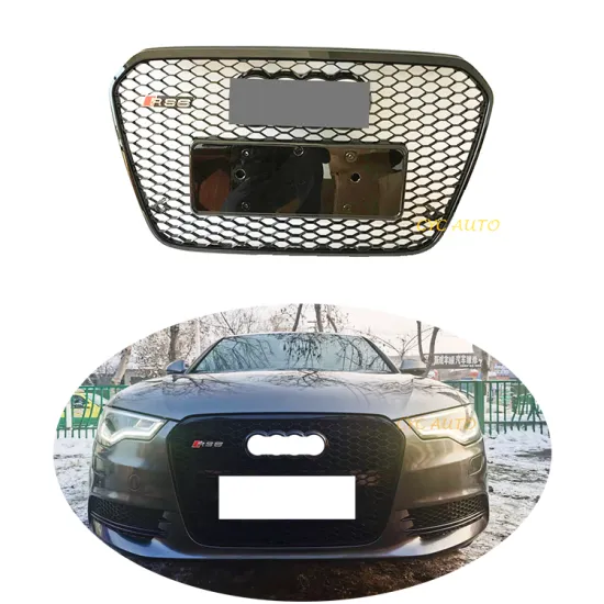 C7 RS6 Black Honeycomb Front Bumper Grille for Audi A6/S6 4G 2013-2015