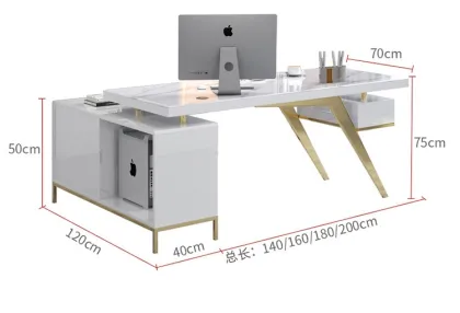Modern Simple Corner Desk - Luxury Office Furniture