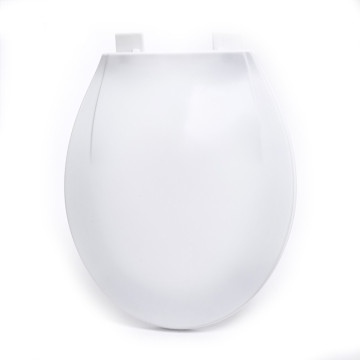 Asiento y tapa de inodoro inteligentes higiénicos modernos blancos