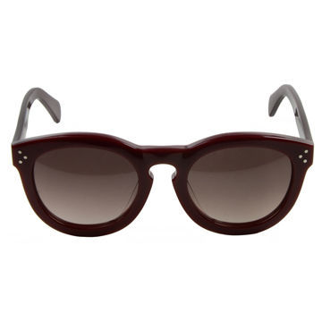 Popular round red acetate sunglasses for women