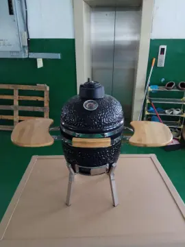 Ceramic Black Kamado Bbq Grill Egg Oven