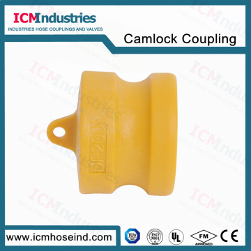 plastic camlock fitting grooved coupling dust plug