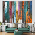 Vintage Planks Tapestry Wall Hanging Vertical Colorful Striped Wooden Board Wall Tapestry for Livingroom Bedroom Dorm Home Decor