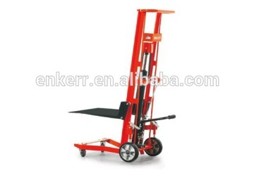 FOUR WHEELED MANUAL HYDRAULIC PLATFORM LIFTERS