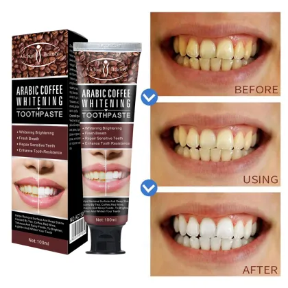Best High Grade Coffee Teeth Whitening Toothpaste for Sensitive Teeth