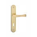 Mortise aluminum and iron lever handle