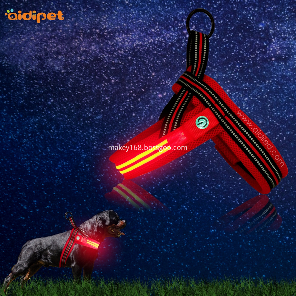 Led Glow Up Dog Harness Led Glow Up Dog Harness