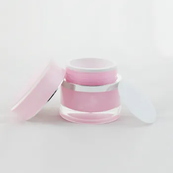 PET cosmetics packaging 50 ml old round acrylic bottle cream cosmetic facial cream jars