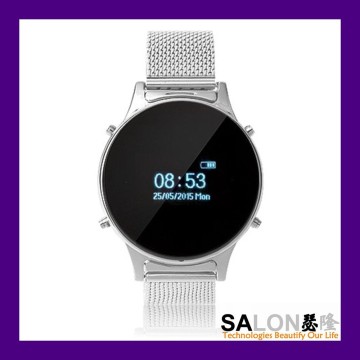 2015 Lastest Smartwatch Classic Round Bluetooth Smart Watch for Girls