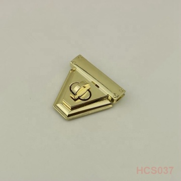 Factory Supply Triangle Shaped Metal Bag Lock Accessories