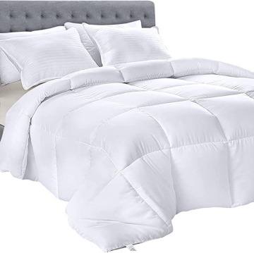 Luxury Goose Down Comforter Quilt with Cotton Cover