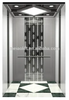 good pricing running smooth luxary car decoration small machine room passenger elevator