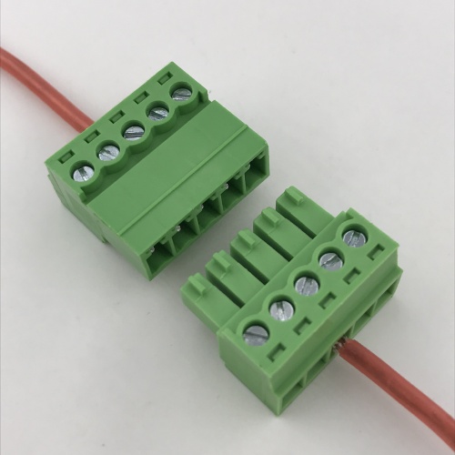 5 contacts of wiring screw pluggable terminal block