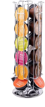 Solutions Revolving Rotating 24 Capsule coffee Pod Holder