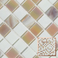 Gold line Rainbow pink modern mosaic tiles