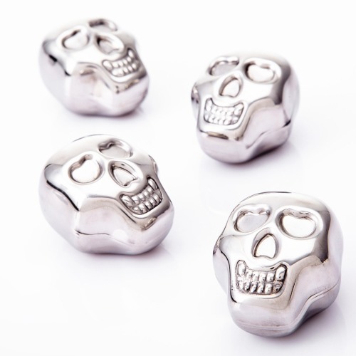 Stainless Steel Barware Whisky Stone Skull Ice Cube