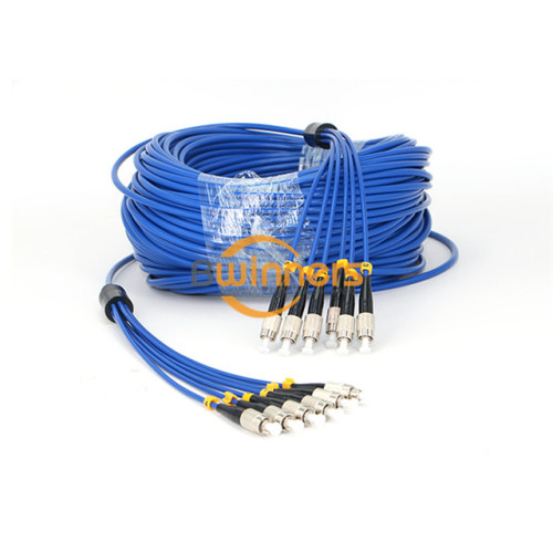 Cable de puente blindado de PVC blindado (OFNR) 6F FC-FC SM