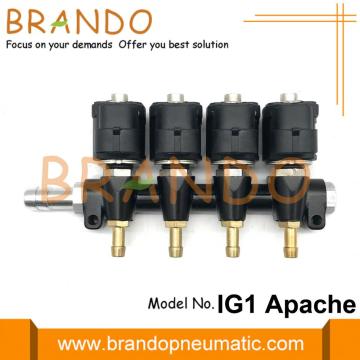 4Cyl 3Ohms IG1 Apache LPG CNG Injector Rail