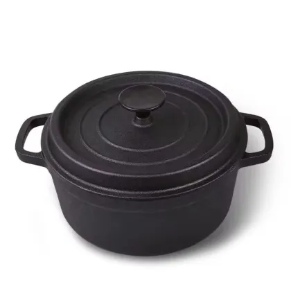 Enamel Cast Iron Potjie Pot Kitchen Set: Cooking Pots & Iron Cast Pans