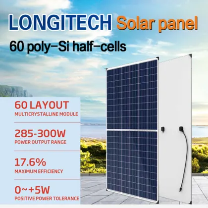 China Polycrystal PV Systeme 36V 275wp 150wp Solar Panel