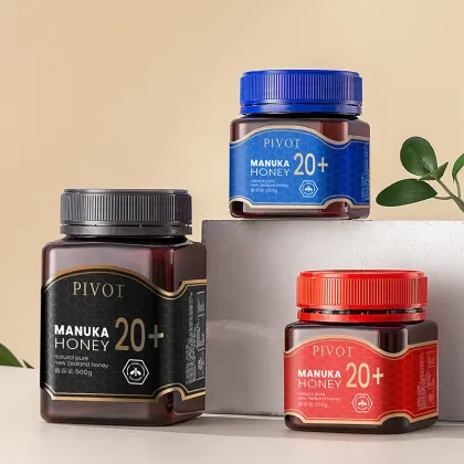 Manufacturer Food Grade PET Square Manuka 100% Natural Honey Jar