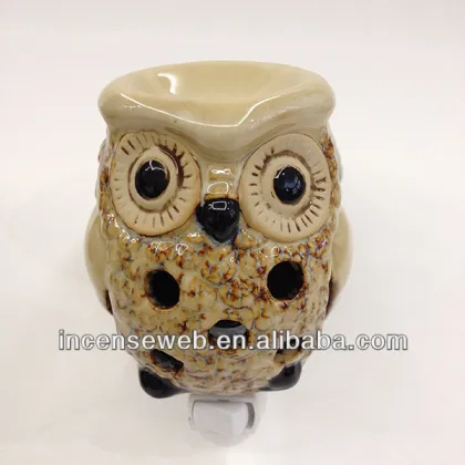 Ceramic owl plug in tart burners,owl plug in warmer,ceramic plug in warmer