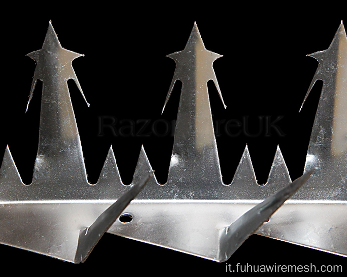 Spike a parete in acciaio galvanizzato/uccello anti-climb