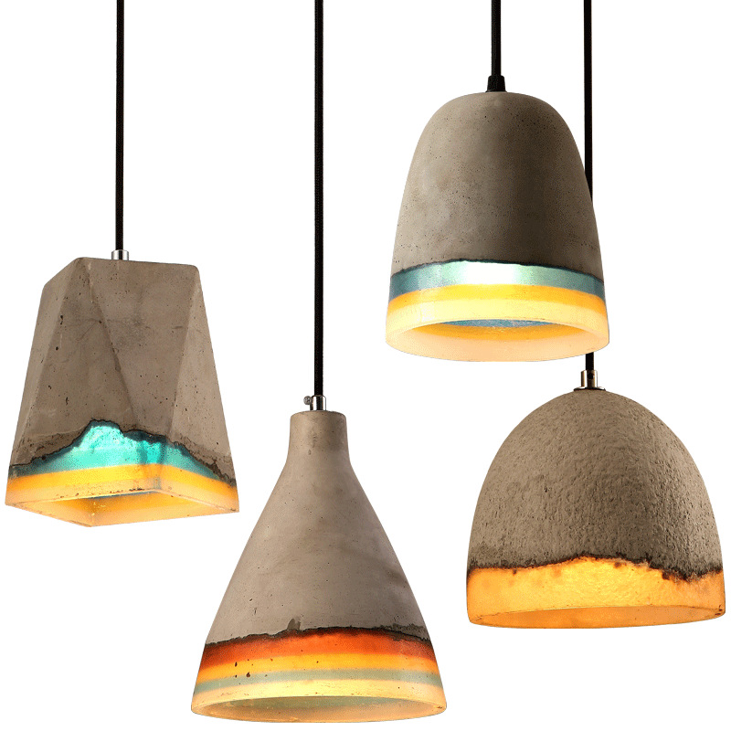 Round Concrete Hanging Lights