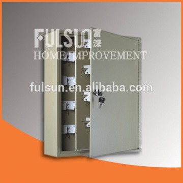 Wall mounted metal key safe box cabinet in lock