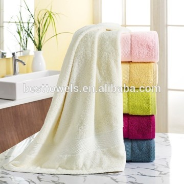 wholesale 100% cotton plain colorful terry bath towel
