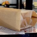 yellow kraft paper baking bread bag