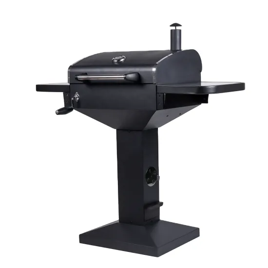 Charcoal Grill Pedestal Grill Outdoor Trolley Vertical Pedestal grill