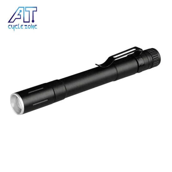 AT XPE LED Pen-Style Flashlight with Adjustable Focus, Medical Miniature Penlight and Tactical Features Including Clip