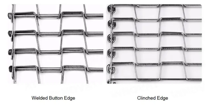 Stainless steel flat wire honeycomb belt