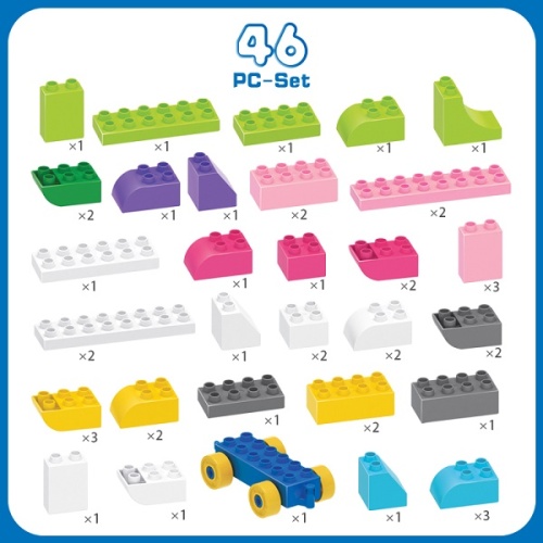 Plastic Educational Games Building Blocks