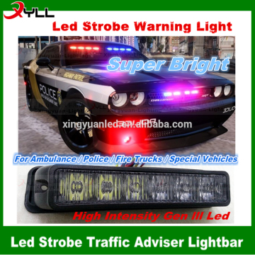 12V police led module car grill dash deck strobe flash light