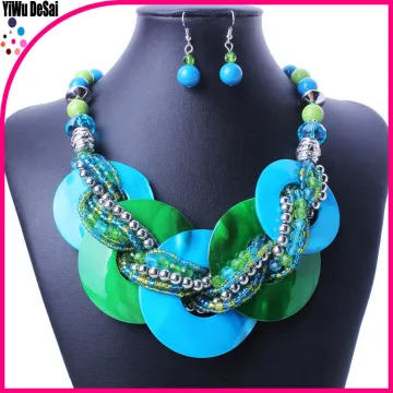 High Quality 2015 Fashion Statement resin Necklace Fashionable Chunky Necklace