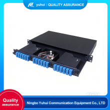 Caja de conexiones de fibra óptica 1U MPO/MTP