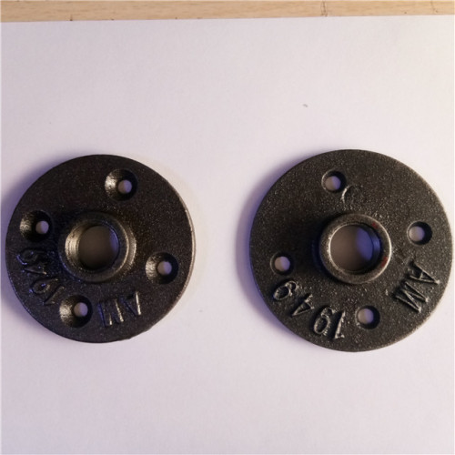 malleable iron floor flange with black /brass color