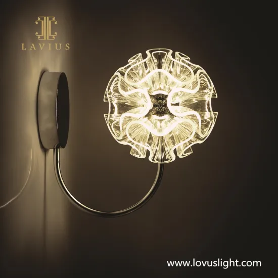 2022 new villa custom wall lamp flower shape custom wall lamp