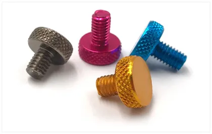 High Quality Anodized Colored Aluminum Thumb Screws in All Colors