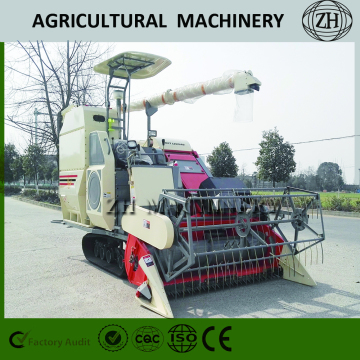 Full-Feeding Combine Harvester with Crawler Belt